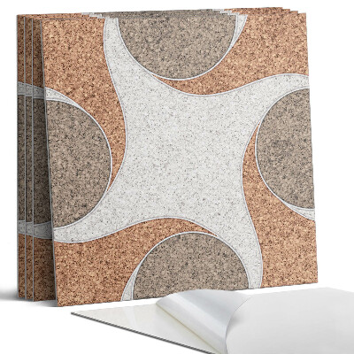 Pvc falburkolat négyzet Körökkel és hullámokkal díszített minta