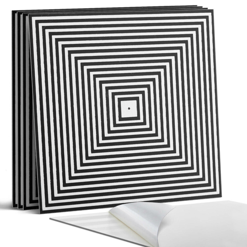 Falpanel négyzet Koncentrikus vonalak négyzetekben