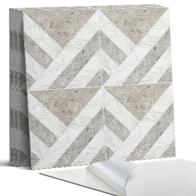 Öntapadó falburkolat négyzet Geometrikus minta csempékben