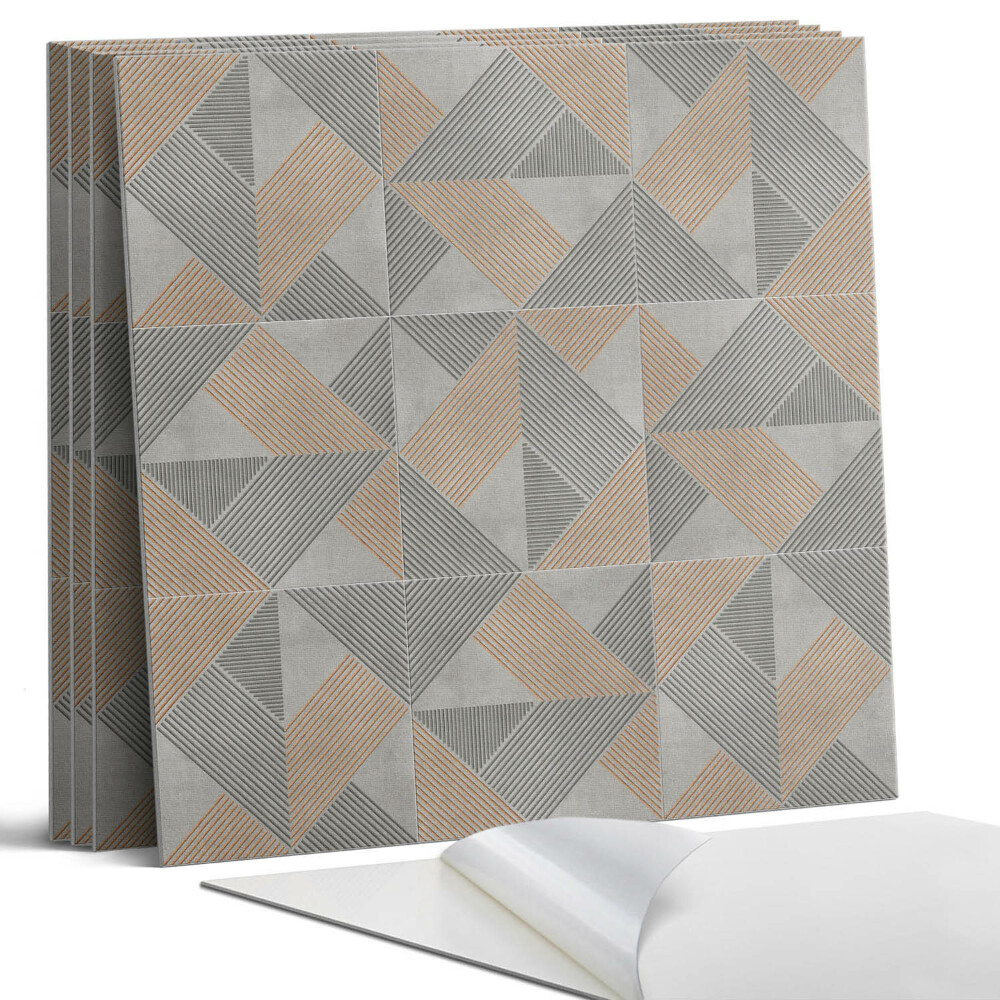 Pvc falburkolat négyzet Geometrikus háromszög minta