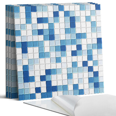 Falpanel négyzet Mozaik kék árnyalatokban