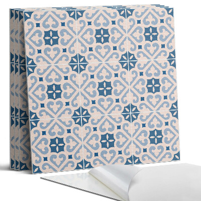 Öntapadó falburkolat négyzet Minta díszekkel a csempéken