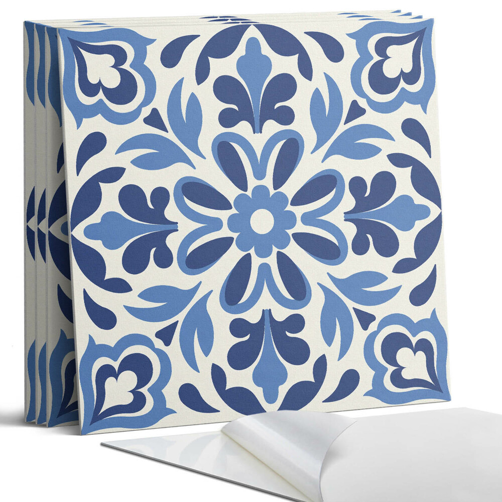 Falpanel négyzet Virágos dekoratív minta