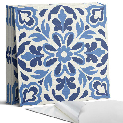 Falpanel négyzet Virágos dekoratív minta