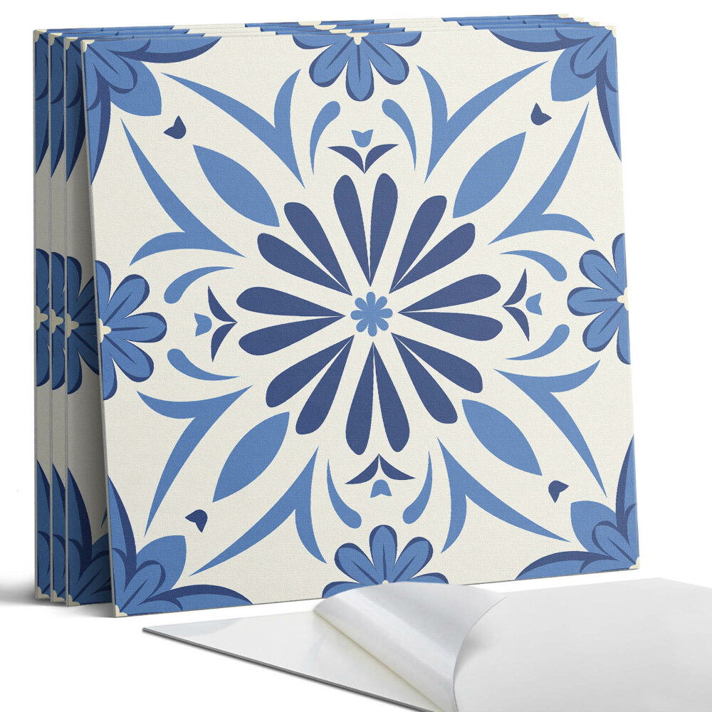 Pvc falburkolat négyzet Virágminta a háttérben