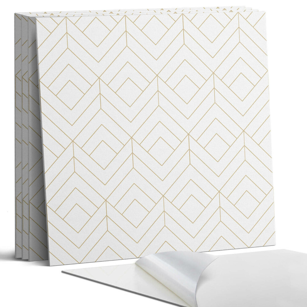 Öntapadó falburkolat négyzet Geometrikus gyémántminta