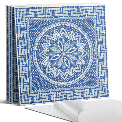 Öntapadó falburkolat négyzet Mozaik virágmintás design