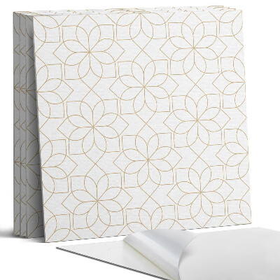 Pvc falburkolat négyzet Geometrikus virágmintás