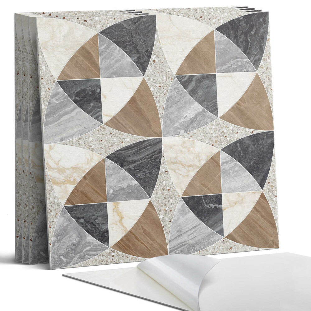 Öntapadó falburkolat négyzet Geometrikus csempeminta