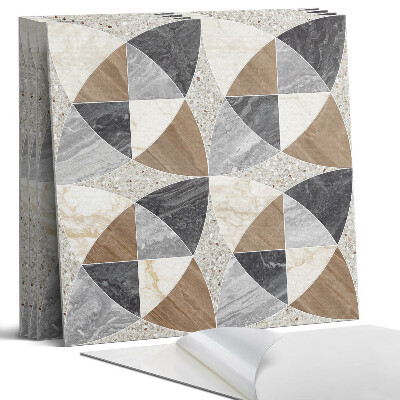 Öntapadó falburkolat négyzet Geometrikus csempeminta