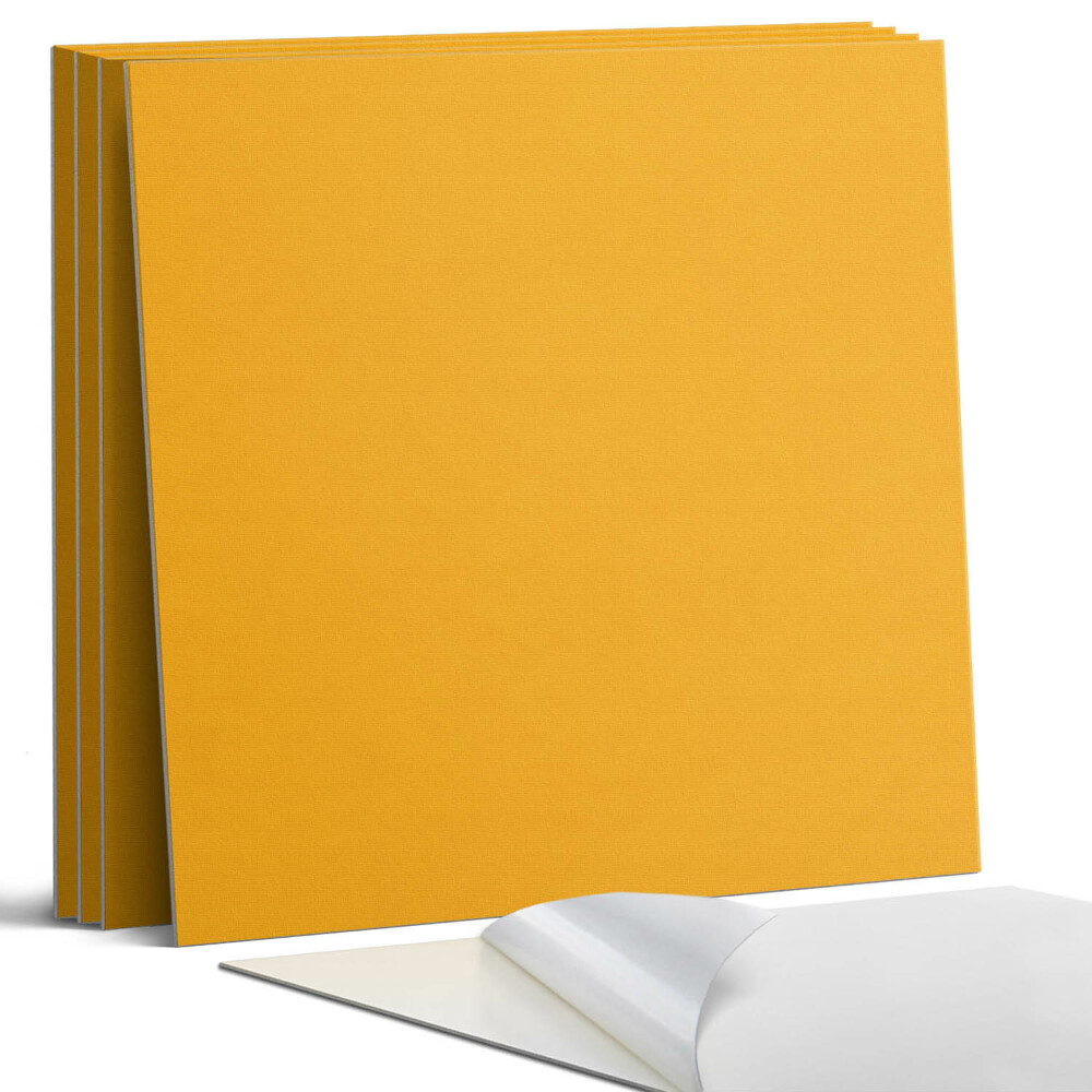 Öntapadó falburkolat négyzet Világos narancssárga színű