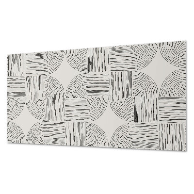 Dekorpanel falra Stilizált formák geometrikus sorrendben