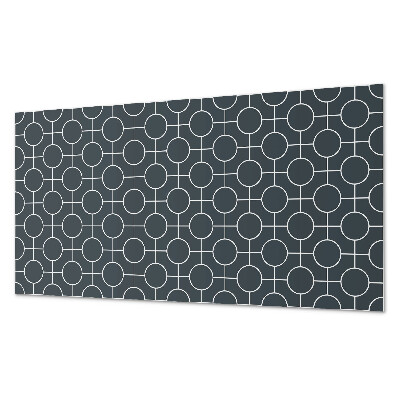 Pvc falpanel Körök és vonalak mintázata a geometriában