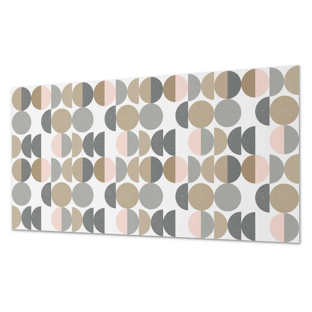 Dekorpanel falra Körök és félkörök geometrikus stílusban