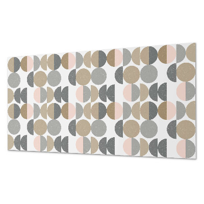 Dekorpanel falra Körök és félkörök geometrikus stílusban