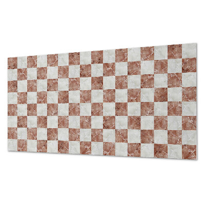 Pvc falpanel Márvány sakktábla elegáns stílusban