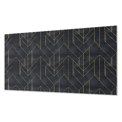 Dekorpanel falra Vonalak és geometriai formák mintázata