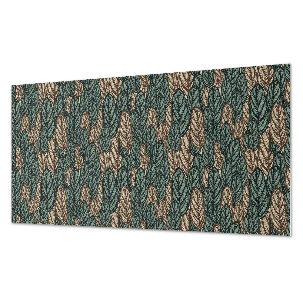 Dekorpanel falra Lapos elrendezésű levelek