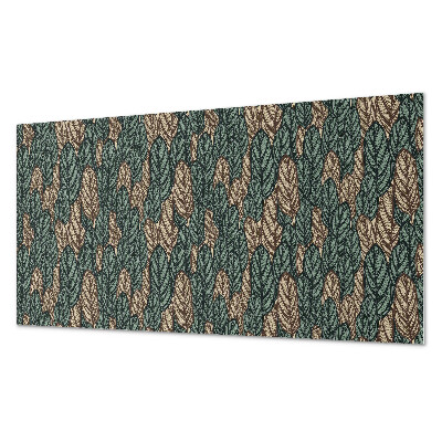 Dekorpanel falra Lapos elrendezésű levelek