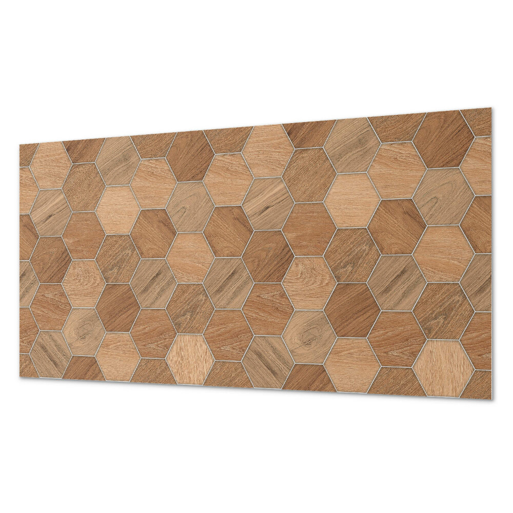 Dekorpanel falra Hatszögletű minta a felületen