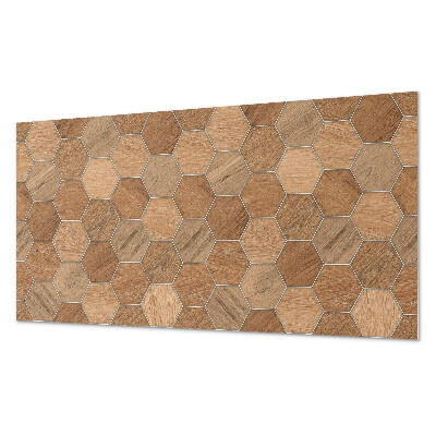 Dekorpanel falra Hatszögletű minta a felületen