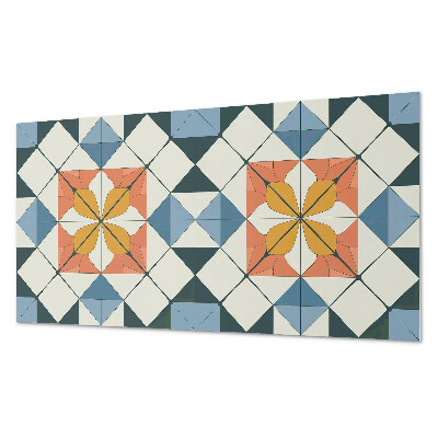 Pvc falburkolat Virágmotívum geometrikus formákban