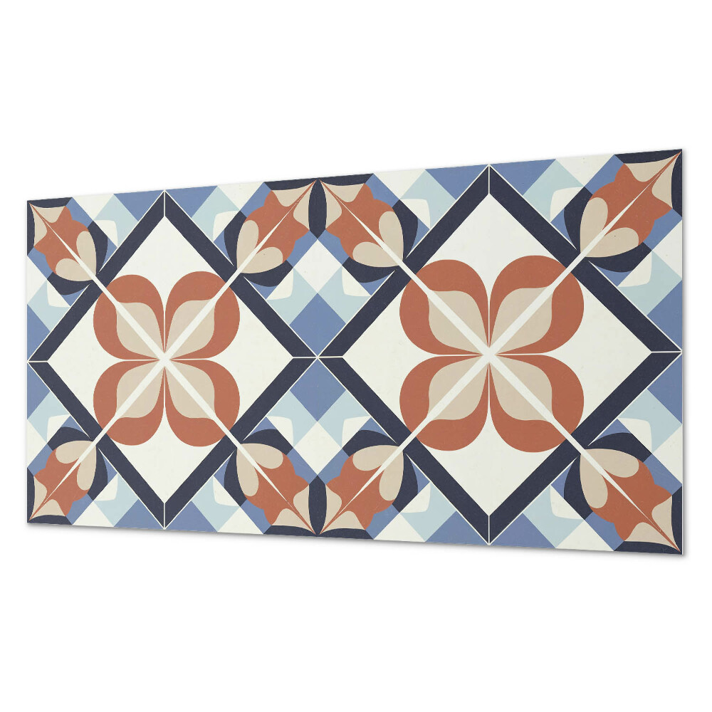 Pvc falpanel Virágminta szimmetrikus formákban