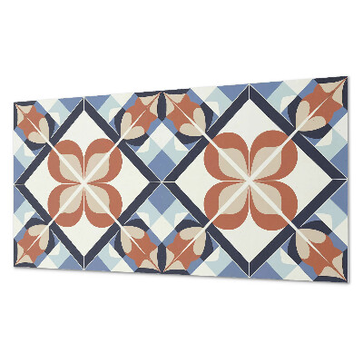 Pvc falpanel Virágminta szimmetrikus formákban