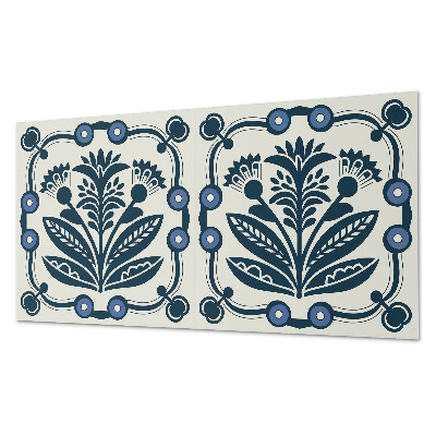 Dekorpanel falra Virágmotívum zöld levelekkel