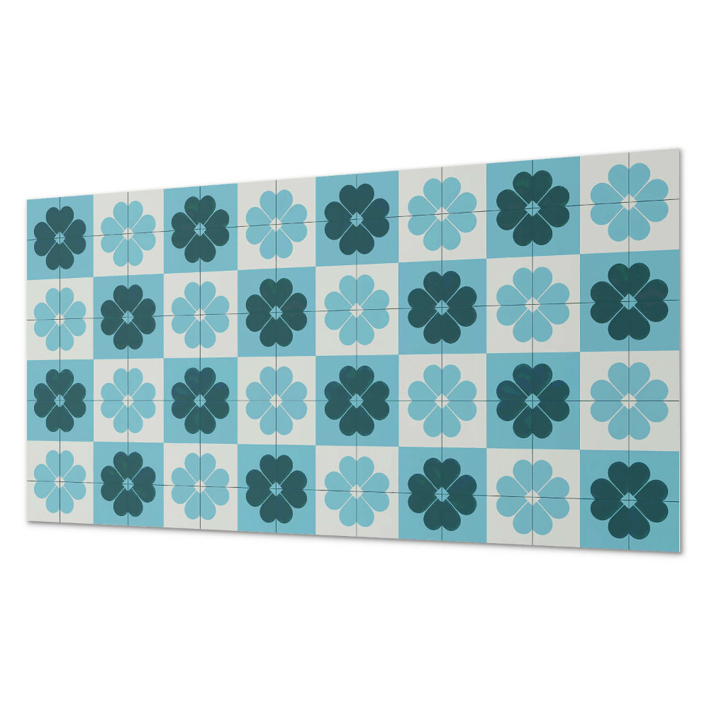 Pvc falburkolat Kockás virágmotívum