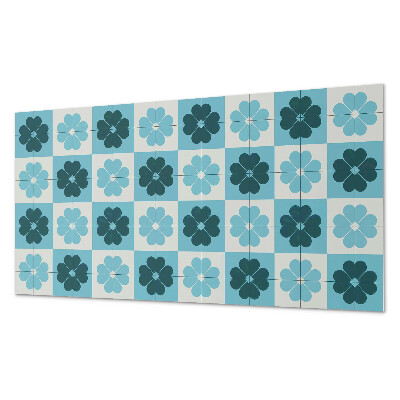 Pvc falburkolat Kockás virágmotívum