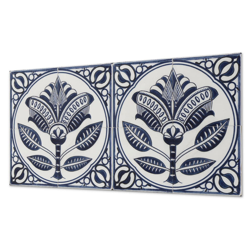 Pvc falburkolat Virágmotívum kerámia stílusban