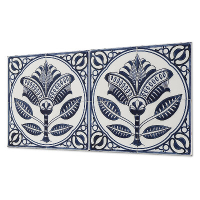 Pvc falburkolat Virágmotívum kerámia stílusban