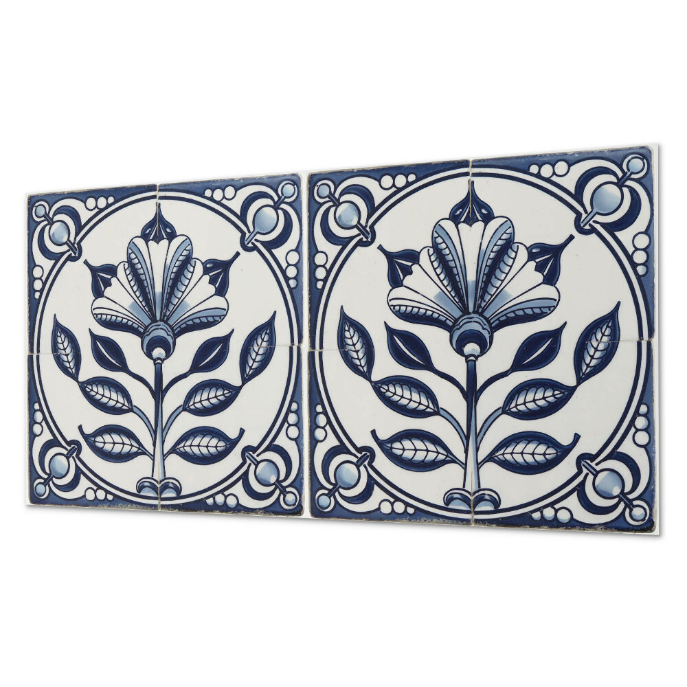 Dekorpanel falra Virágmotívum a csempén