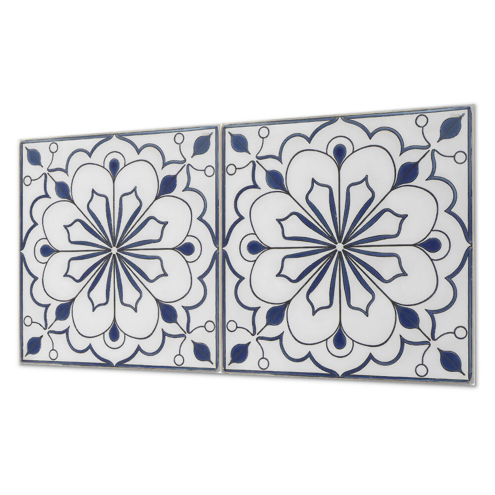 Pvc falpanel Virágmotívum kerámia stílusban