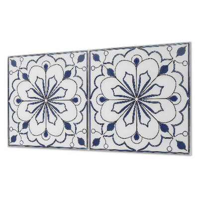 Pvc falpanel Virágmotívum kerámia stílusban