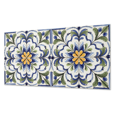 Pvc falpanel Virágmotívum kerámia stílusban