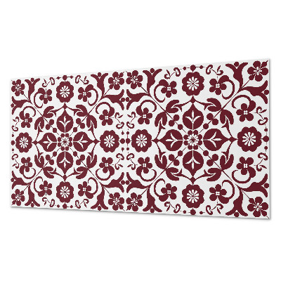 Pvc falpanel Virágminta dekoratív részletekkel