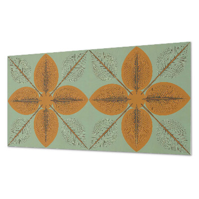 Dekorpanel falra Szimmetrikus leveles motívumok