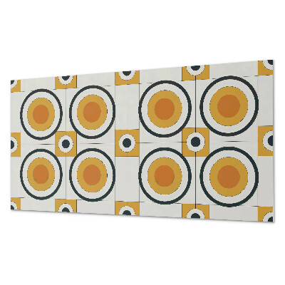 Dekorpanel falra A körök és négyzetek mintázata a geometriában