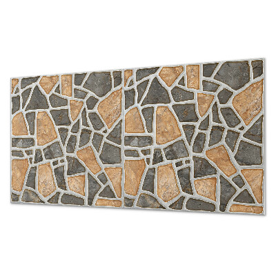 Dekorpanel falra Kőalakzatok mozaikja