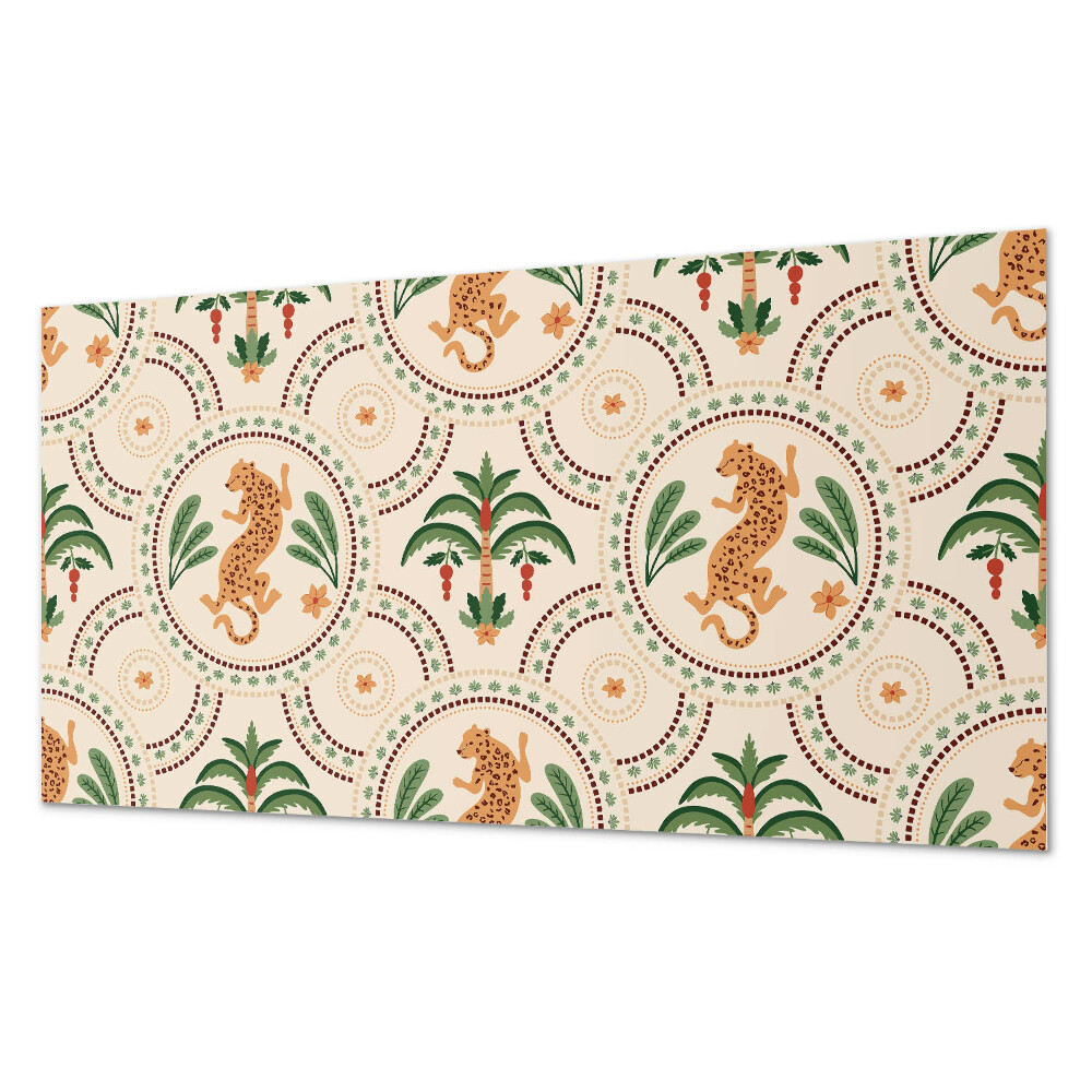 Dekorpanel falra Trópusi leopárd motívum