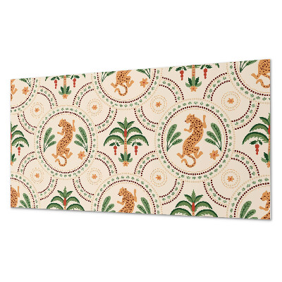 Dekorpanel falra Trópusi leopárd motívum