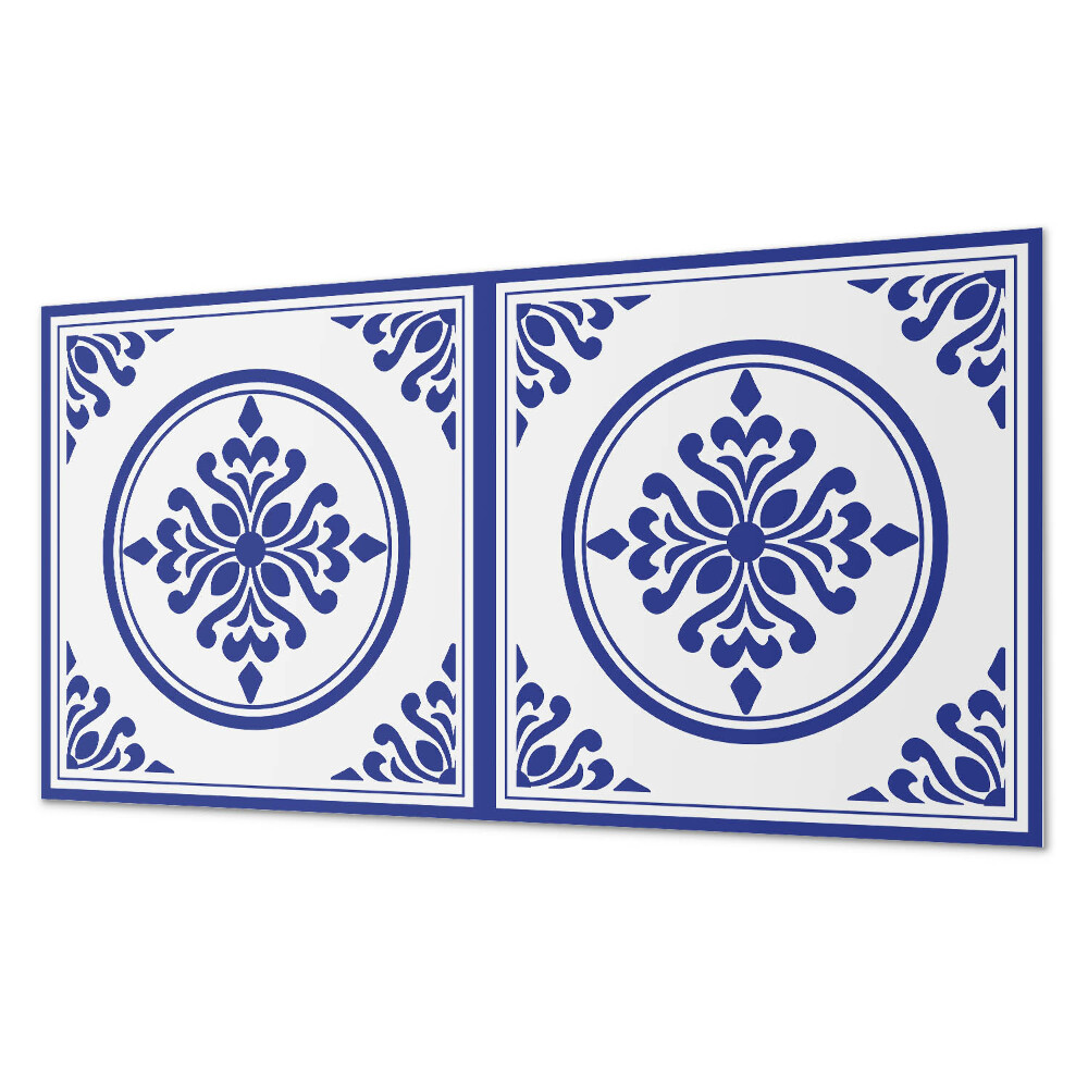 Dekorpanel falra Kerek motívum virágos díszítéssel