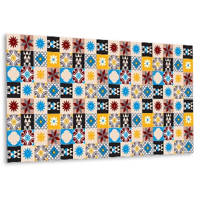 Dekorpanel falra Geometrikus minta színekben