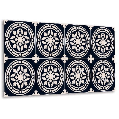 Falvédő falburkoló panel Növényi motívummal ellátott minta körben