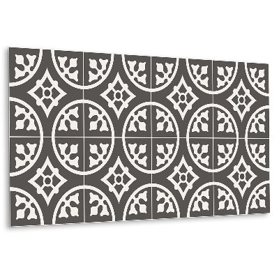 Öntapadó falburkolat Geometrikus motívum szürke és fehér árnyalatokban