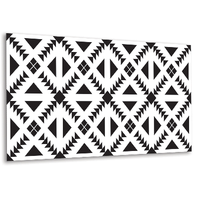 Falvédő falburkoló panel Geometria fekete-fehérben