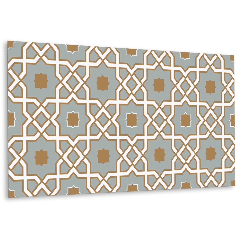 Dekorpanel falra Geometrikus minta barna árnyalatokban