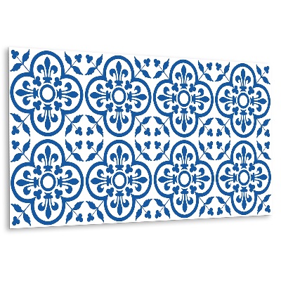 Dekorpanel falra Virágmotívum kék árnyalatokban